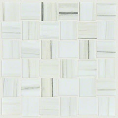 Shaw Tile Casino BW Mosaic Polished Zebrino 12"x12"