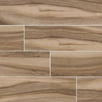 Aspenwood Porcelain Tile Collection Café - 9"x48" - FloorLife