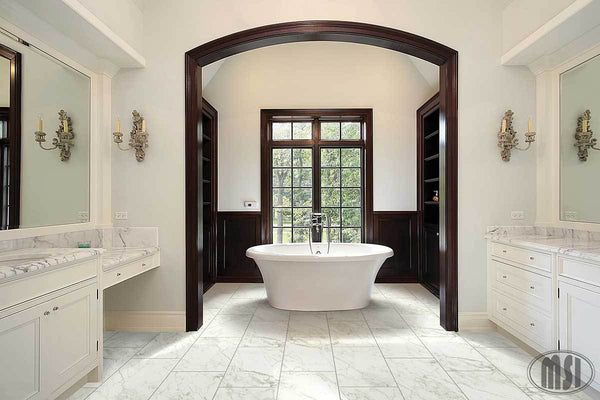 Pietra Porcelain Collection Calcatta - 3"x18" Bullnose - FloorLife