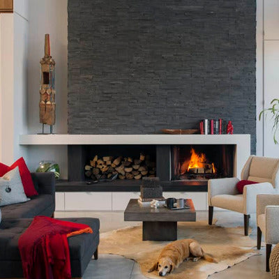 Realstone Systems Shadowstone Charcoal Natural Panel 6"x24"