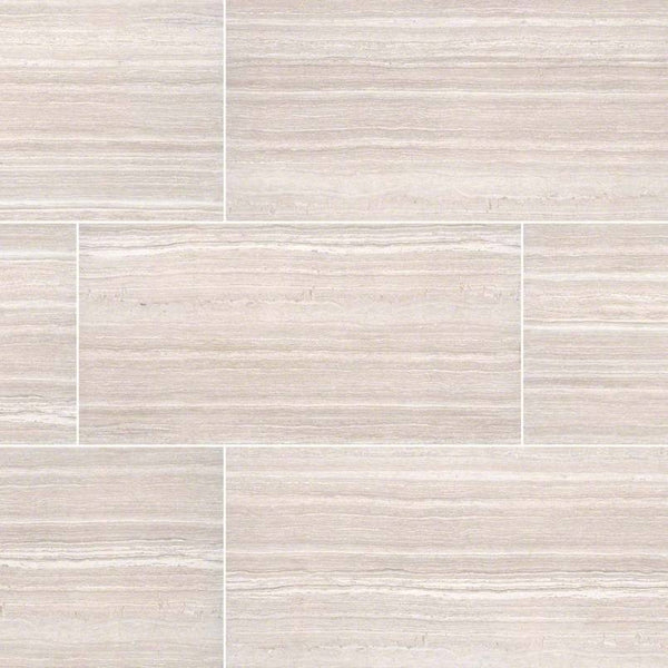 Essentials Ceramic Tile Collection Charisma White - 12"x24" - FloorLife