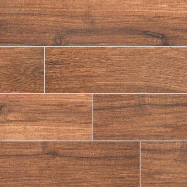 Palmetto Porcelain Tile Collection Chestnut - 6"x36" - FloorLife
