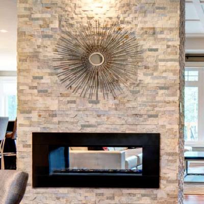 Realstone Systems Shadowstone Silver Alabaster Chiseled Panel 6"x24"