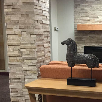 Realstone Systems Collection Latte Honed Panel 6"x24"