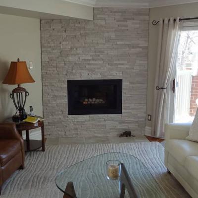 Realstone Systems Collection White Birch Ledgestone Splitface Panel 6"x24"