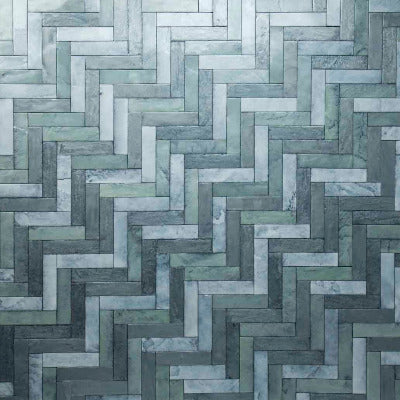Realstone Systems Erin Adams Tempered Sea Foam Glazed Tile 3"x11.75"