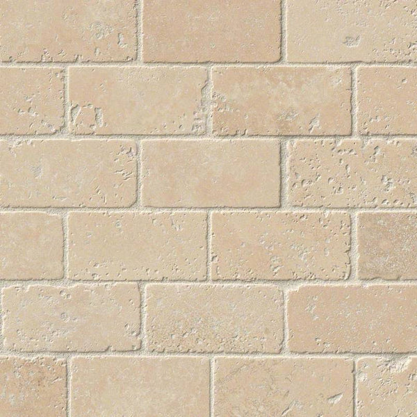 Travertine Tile Collection Durango Cream Brick Pattern 2"x4" - FloorLife