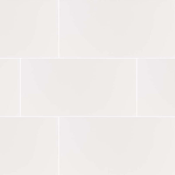 Dymo Ceramic Tile Collection White Glossy - 12"X24" - FloorLife
