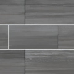 Watercolor Porcelain Tile Collection Graphite - 12"x24" Tile - FloorLife