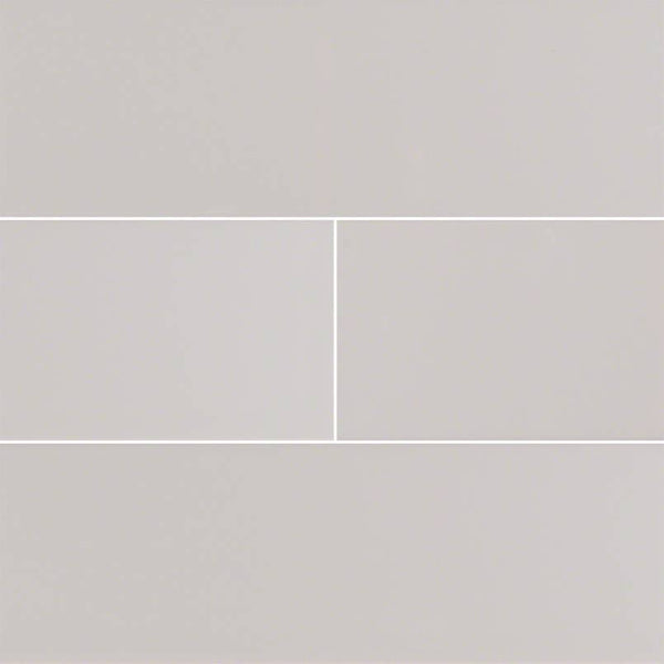 Domino Ceramic Tile Collection Gray Glossy Subway Tile - 4"X16" - FloorLife