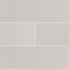 Domino Ceramic Tile Collection Gray Glossy Subway Tile - 4"X16" - FloorLife