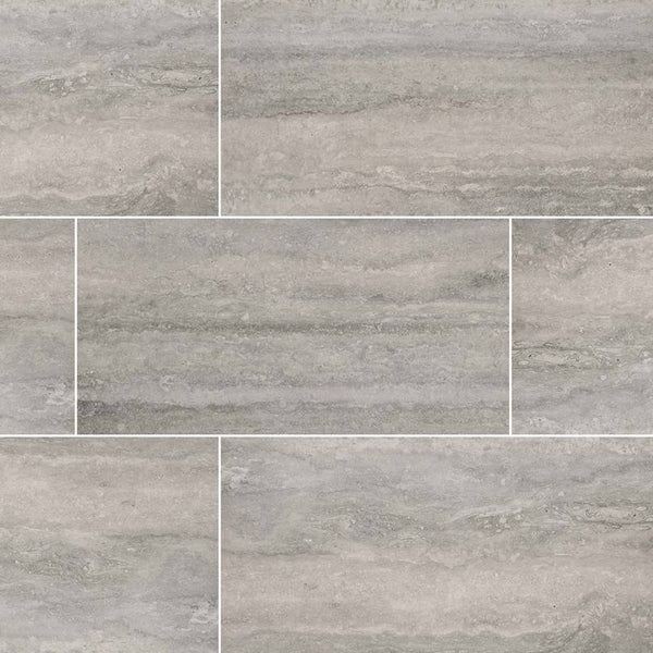Veneto Porcelain Tile Collection Gray - 3"x24" Bullnose - FloorLife