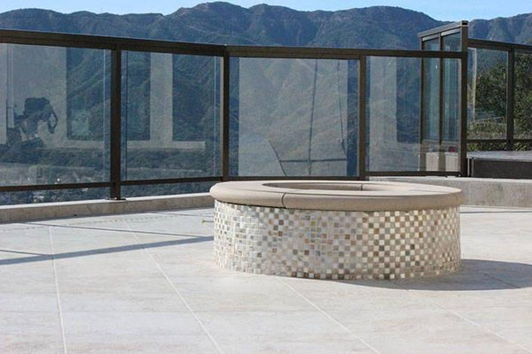 Platino Porcelain Tile Collection Ivory - 4"x18" Bullnose - FloorLife