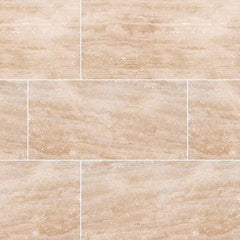 Travertine Tile Collection Ivory Vein Cut 12"x24" - FloorLife
