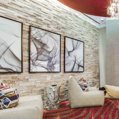 Realstone Systems Accentstone Latte Honed Panel 6"x24"