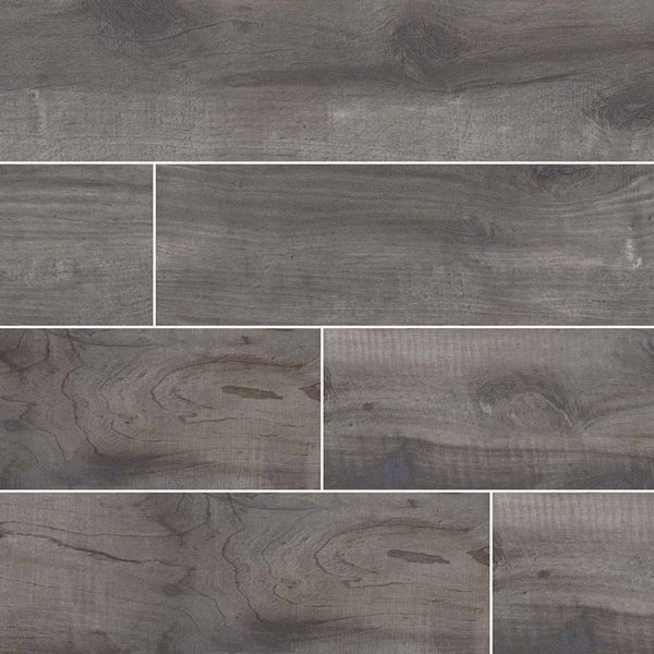 Country River Porcelain Collection Mist - 8"x48" Plank - FloorLife