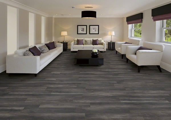 Upscape Porcelain Tile Collection Nero - 6"x40" - FloorLife