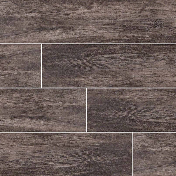Upscape Porcelain Tile Collection Nero - 6"x40" - FloorLife