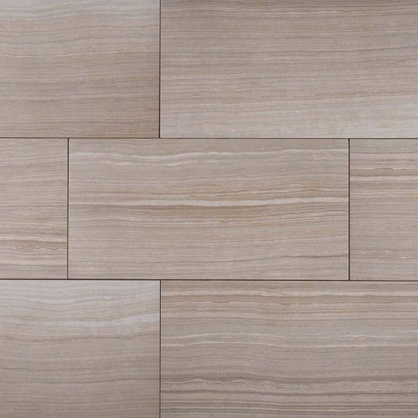 Eramosa Porcelain Tile Collection Silver - 3"x18" Bullnose - FloorLife