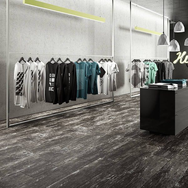 Vintage Collection Silver Wood Look Porcelain Tile - 8"x36" Plank - FloorLife