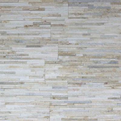 Realstone Systems Thinstone Silver Alabaster Shadow Natural Panel 6"x24"