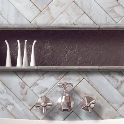 Realstone Systems Erin Adams Tempered Snow Drift Glazed Tile 3"x11.75"