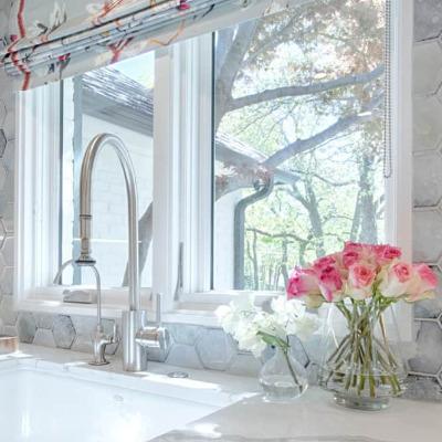 Realstone Systems Erin Adams Tempered Fog Blend Glazed Hex 12"x12"