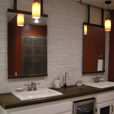 Realstone Systems Thinstone Arctic White Angled Natural Panel 6"x24"