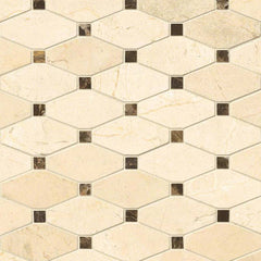 Marble Tile Collection Valencia Blend Elongated Octagon - FloorLife