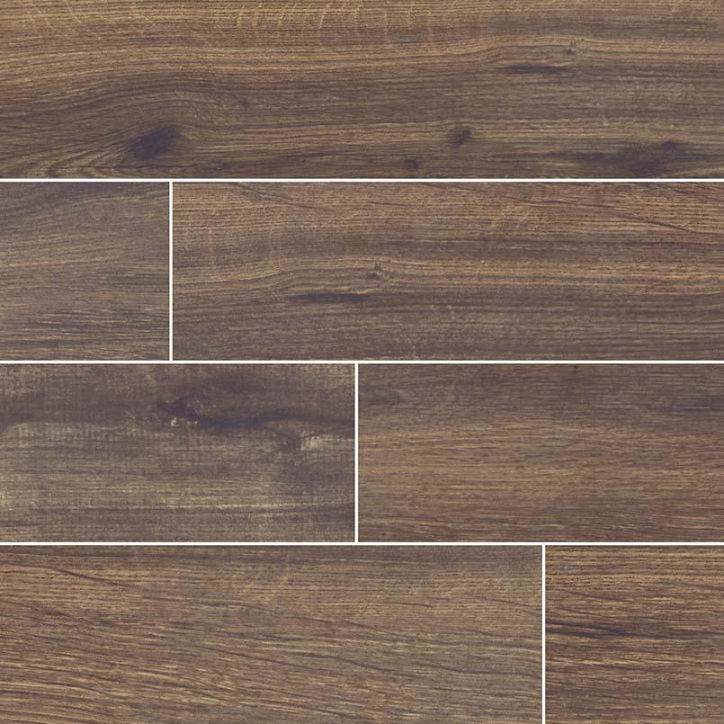 Palmetto Porcelain Tile Collection Walnut - 6"x36" - FloorLife