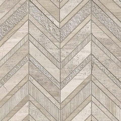 Marble Tile Collection White Quarry Chevron - FloorLife