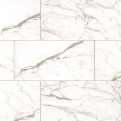 Essentials Ceramic Tile Collection White Vena - 3"x18" - Bull Nose - FloorLife