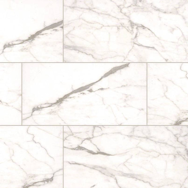 Essentials Ceramic Tile Collection White Vena - 12"x24" - FloorLife