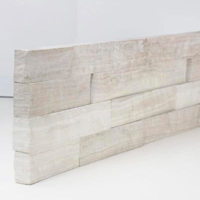 Realstone Systems Collection White Birch Ledgestone Splitface End 6"x24"