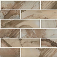 Shaw Tile Mercury Glass Amber Wall