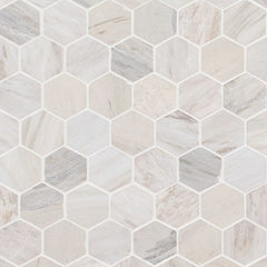 ANGORA POLISHED 2" HEXAGON MOSAIC TILE