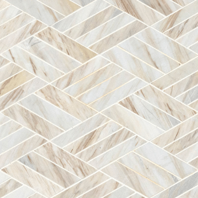 MSI Angora Rhombus Polished Glass Tile