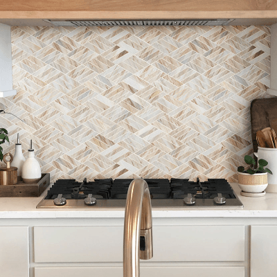 MSI Angora Rhombus Polished Glass Tile