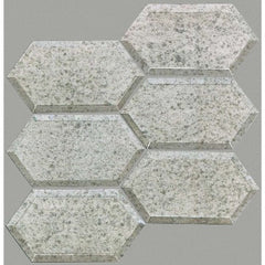 Shaw Tile Lucerne Antique Silver Hexagon Beveled Mosaic
