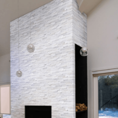 MSI Ledgestone Veneer - Arabescato Carrara Corner - Split Face
