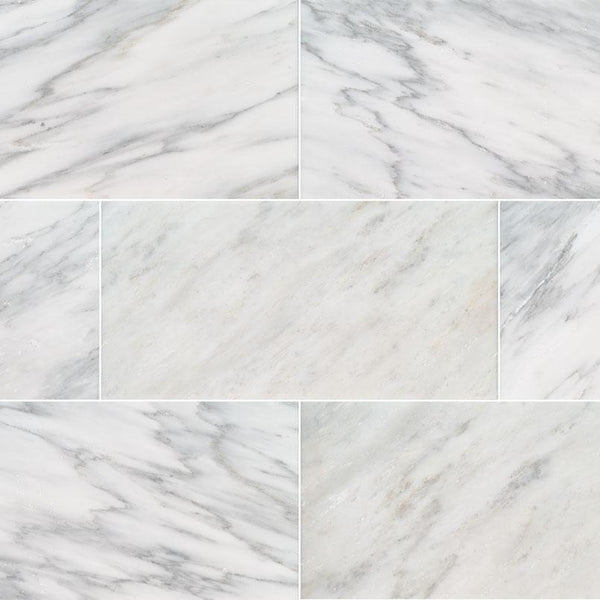 Marble Tile Collection Arabescato Carrara 12"x24" - Polished
