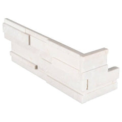 MSI Ledgestone Veneer - ARCTIC WHITE 3D "L" CORNER - Honed - FloorLife