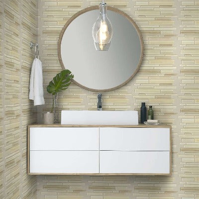 Shaw Tile Atomic Glass Sand Wall