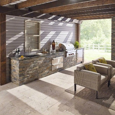 MSI Ledgestone Veneer - Rustic Gold Panel - Split Face