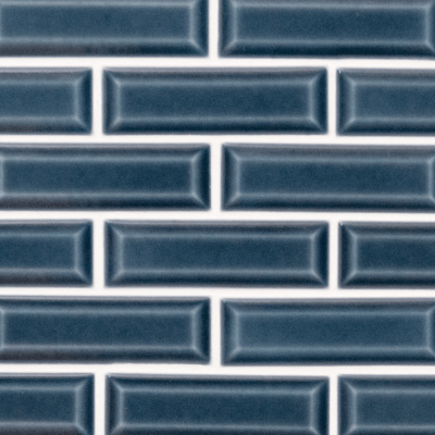 MSI Highland Park Bay Blue Beveled Tile 2"x6"