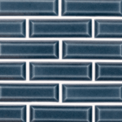 MSI Highland Park Bay Blue Beveled Tile 2"x6"