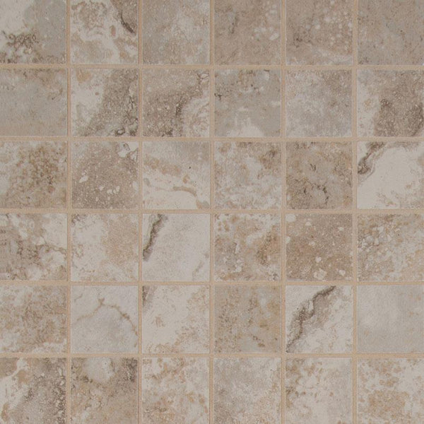 Napa Ceramic Tile Collection Beige - 2"x2" Mosaic
