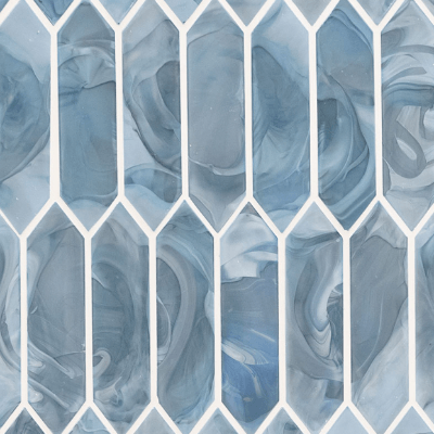 MSI Blue Shimmer Picket Glass Tile