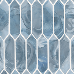 MSI Blue Shimmer Picket Glass Tile
