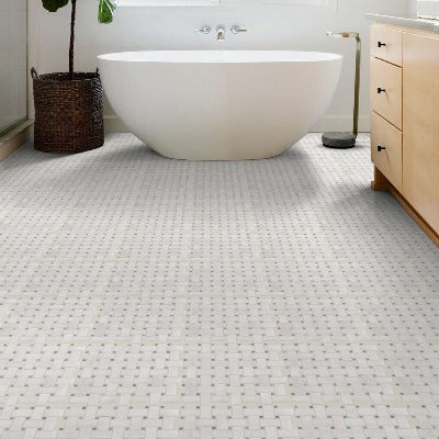 Shaw Tile Boca Channel Basketweave Polished Mosaic